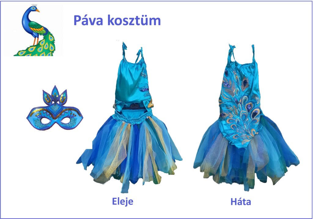 páva jelmez