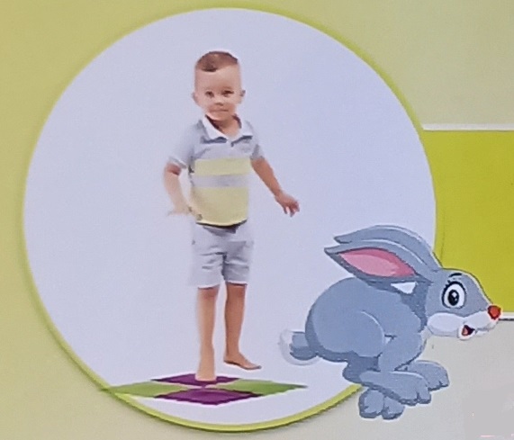 puzzle szőnyeg gyakorlat - nyuszi